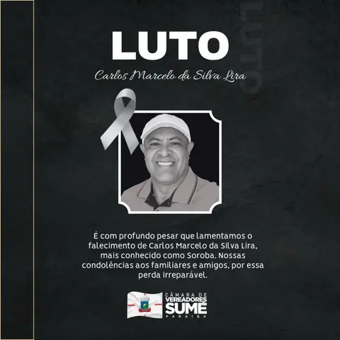 Nota de Pesar da Câmara de Vereadores de Sumé.
