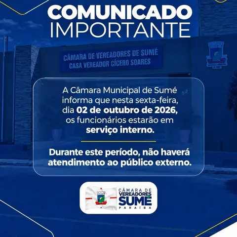Pedimos a compreensão de todos e ressaltamos que o serviço interno tem como objetivo ga...