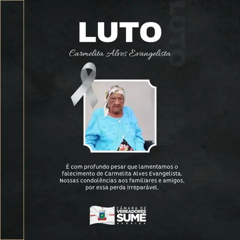 Nota de Pesar da Câmara de Sumé.