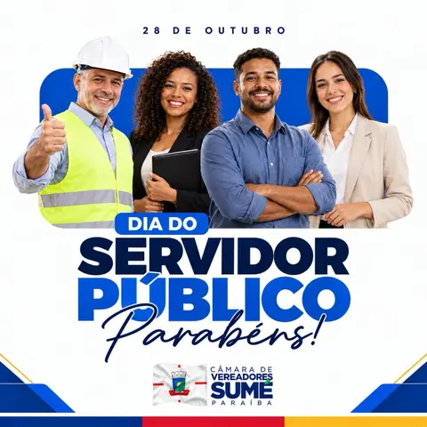 Neste 28 de outubro, a Câmara de Sumé homenageia todos os servidores públicos que, com ...