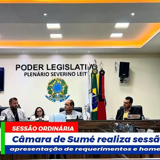 Câmara de Sumé realiza sessão ordinária com requerimentos e moções