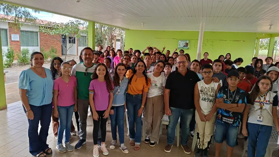 Vereadores Jeffeson Menezes e Jane Isa participam de palestra sobre cidadania na Escola Agrícola em Sumé