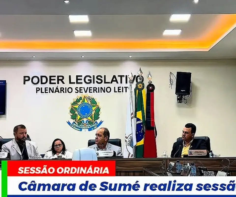 Câmara de Sumé realiza sessão ordinária com requerimentos e moções