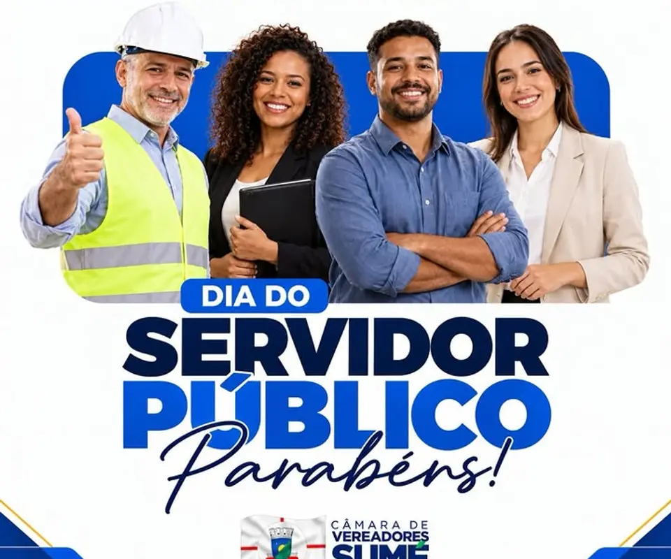 Câmara de Sumé publica homenagem aos servidores em 28 de outubro