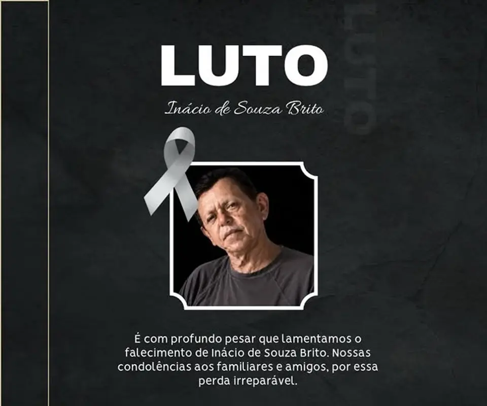 Câmara de Sumé lamenta falecimento de Inácio de Souza Brito