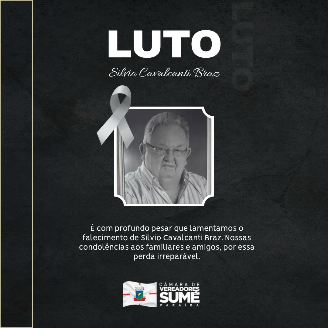 A Câmara Municipal de Sumé manifesta profundo pesar pelo falecimento do senhor Silvio C...
