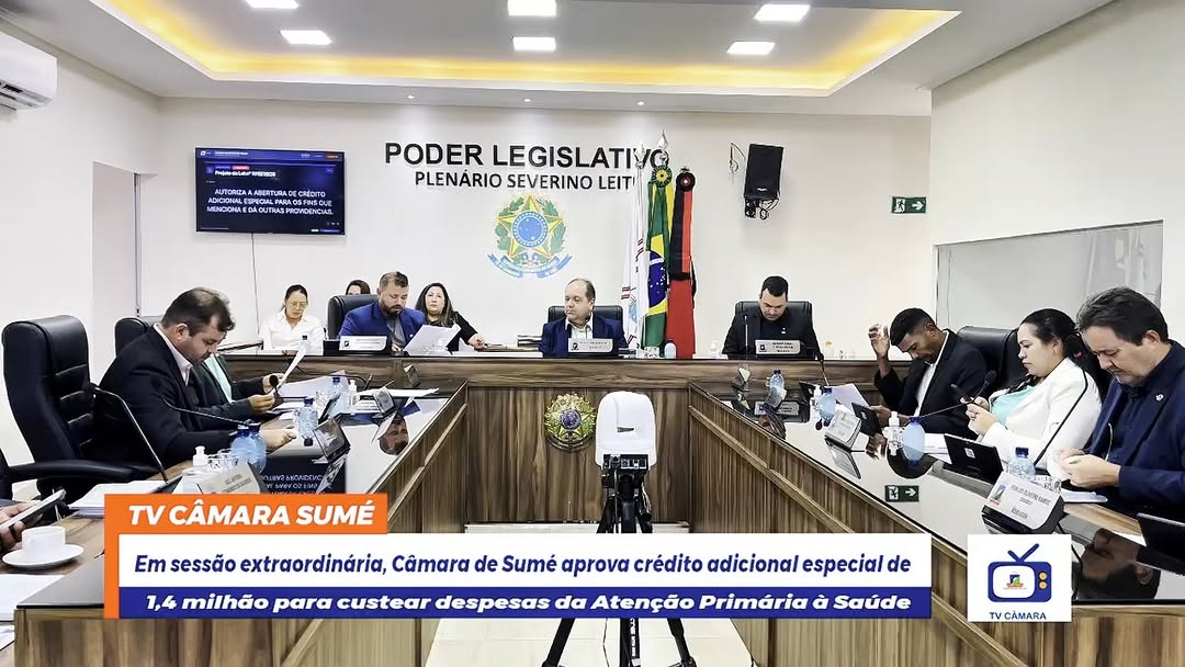 A Câmara Municipal de Sumé realizou, uma sessão extraordinária para apreciação e votaçã...