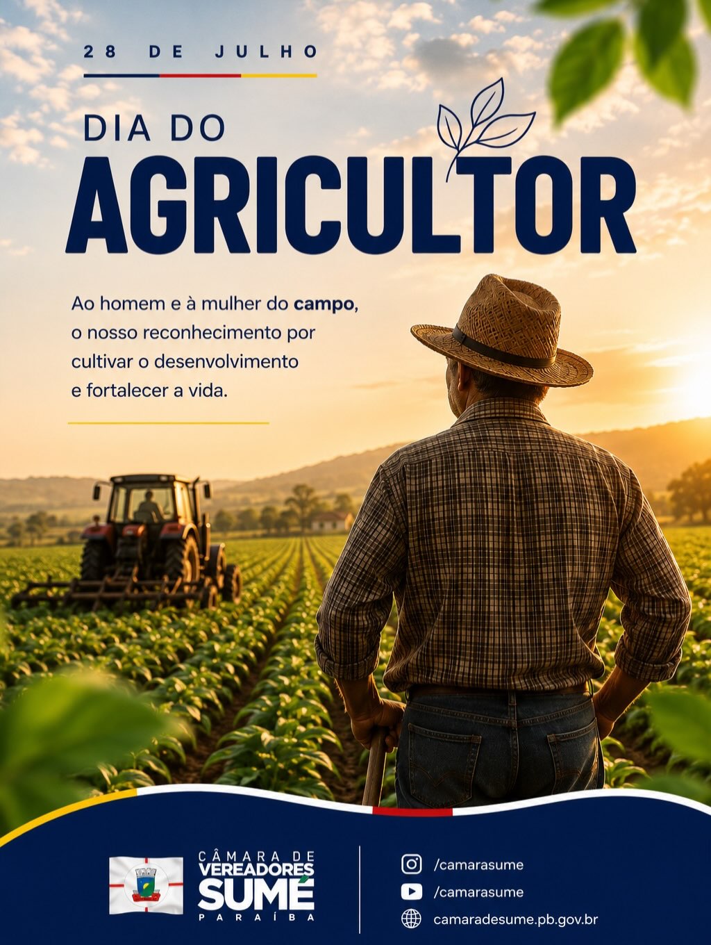 🌾 Hoje celebramos aqueles que, com dedicação e trabalho, cultivam o alimento que chega...