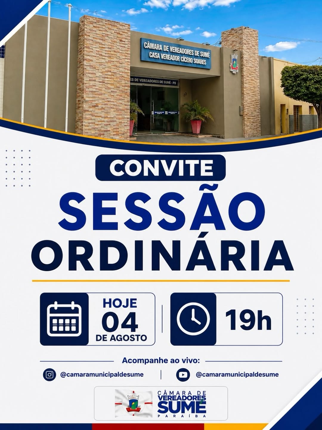 Após o recesso parlamentar regimental, a Câmara Municipal de Sumé retoma, nesta terça-f...