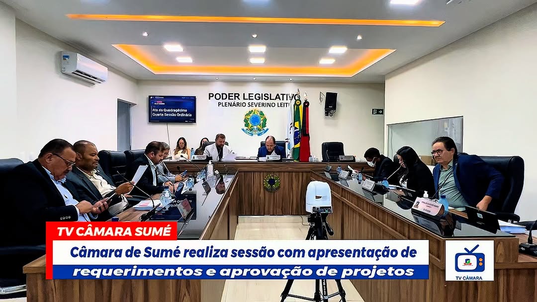 A Câmara Municipal de Sumé realizou, na noite da última terça-feira (11), mais uma sess...